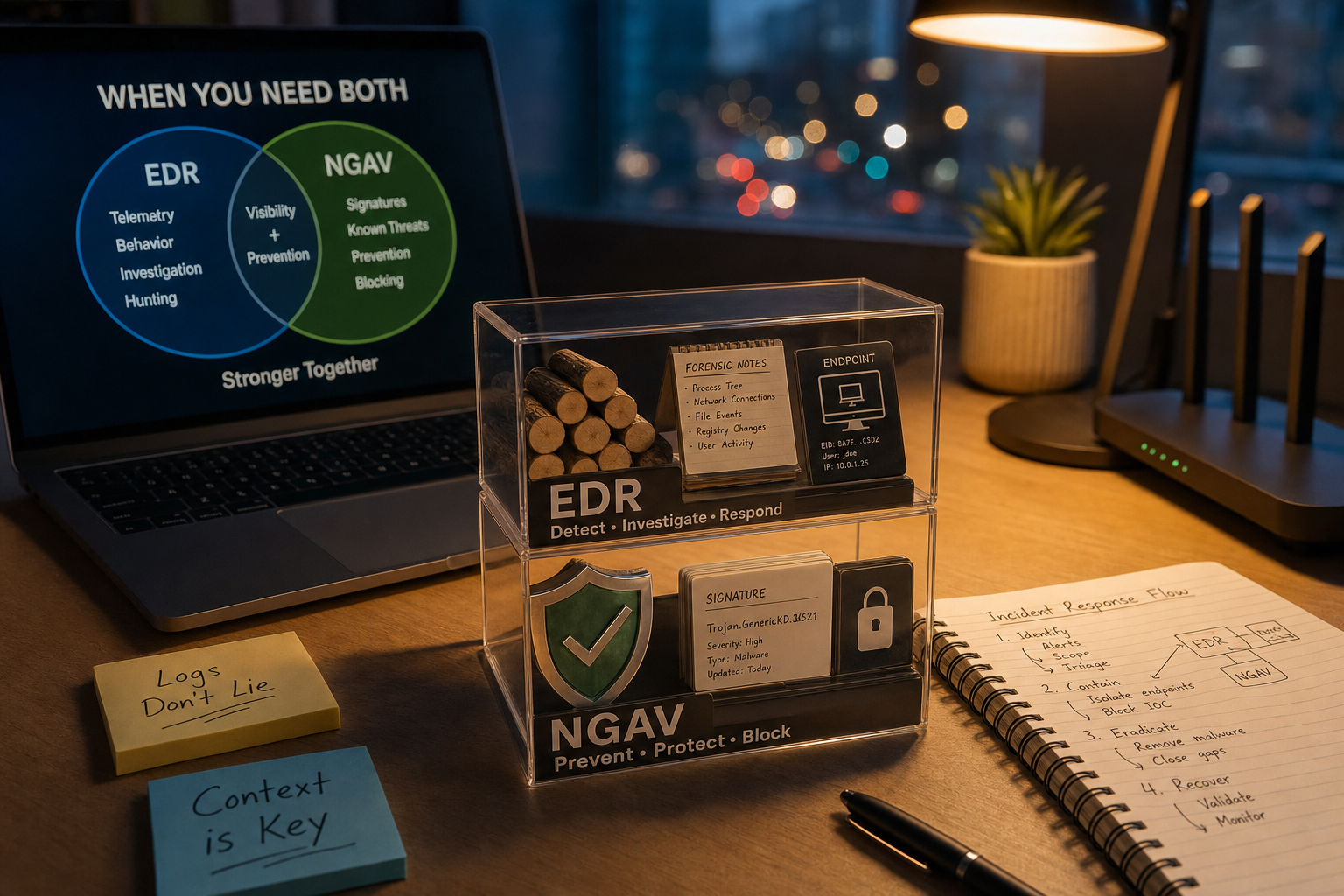EDR en antivirus samen