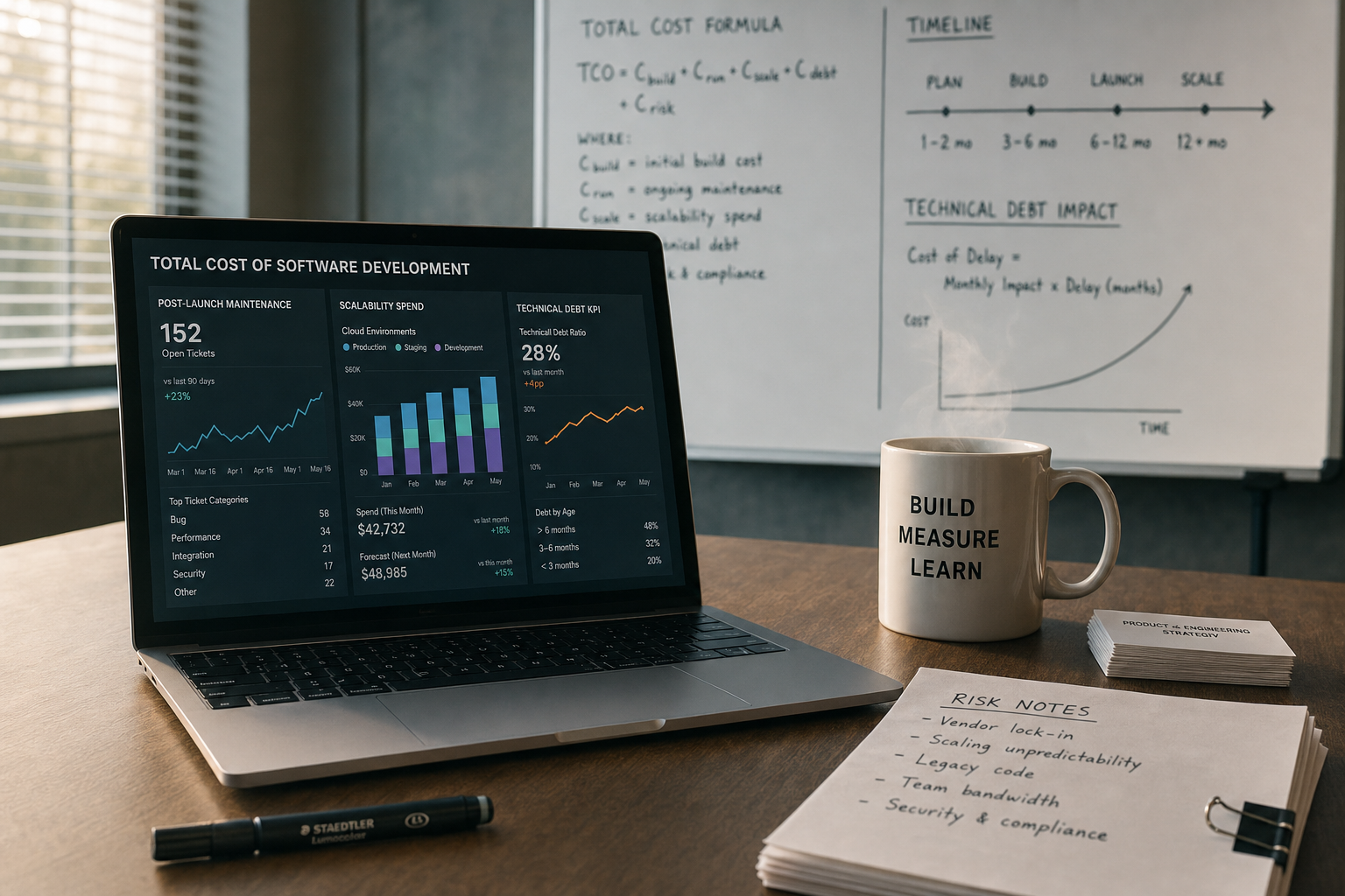 Onderhoud en schaalbaarheidskosten in software development TCO